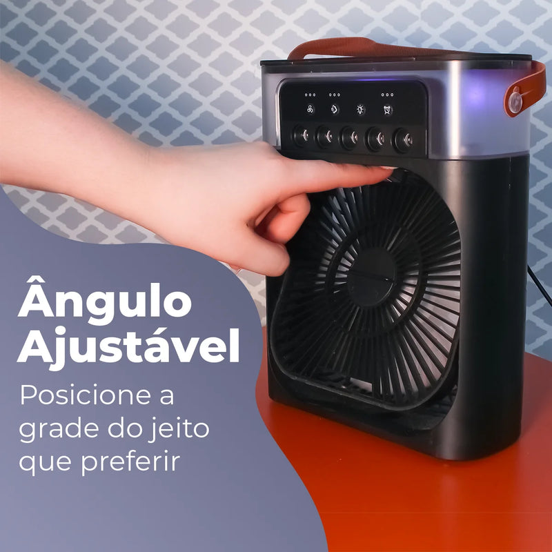 Mini ar condicionado, ventilador e climatizador programável