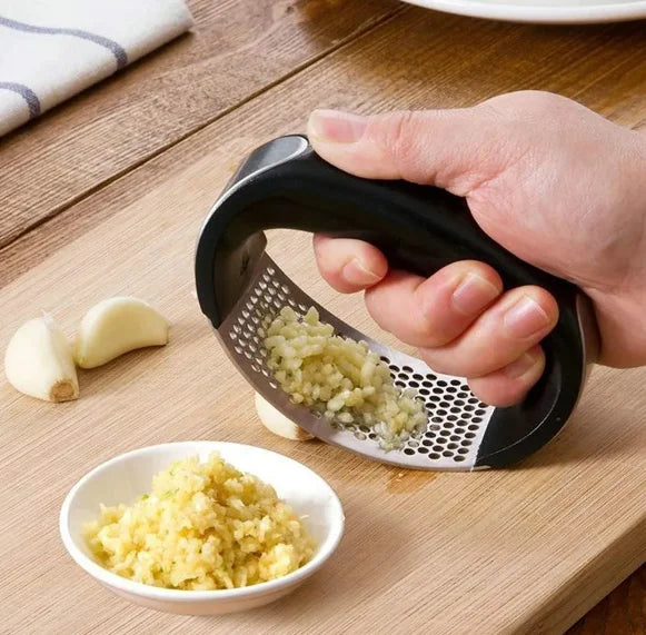 Triturador de alho inox manual cozinha garlic press