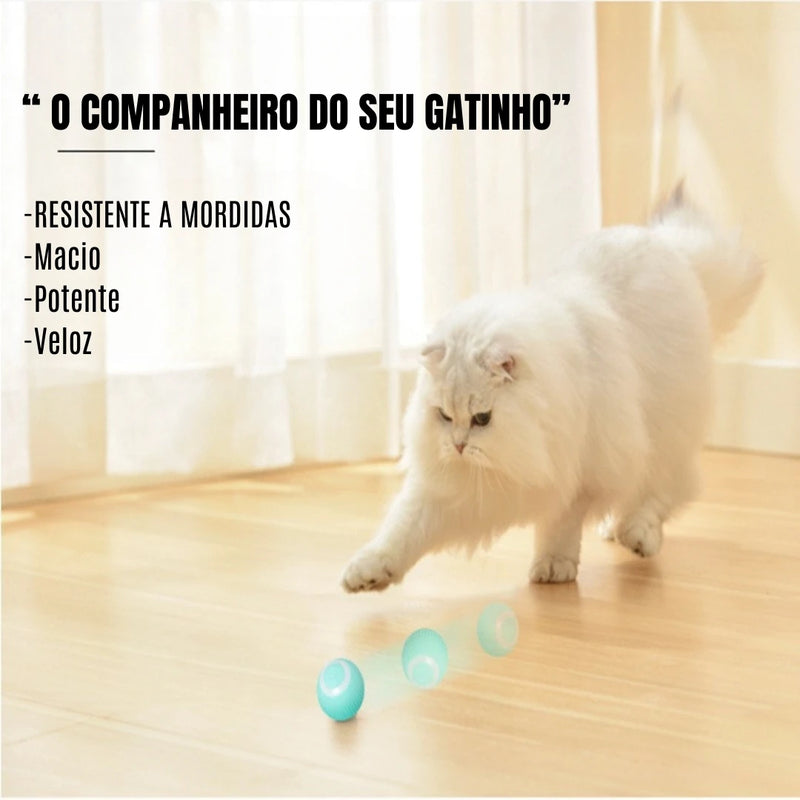 Bola mágica rolante automática para gato, Brinquedos inteligentes interativos!