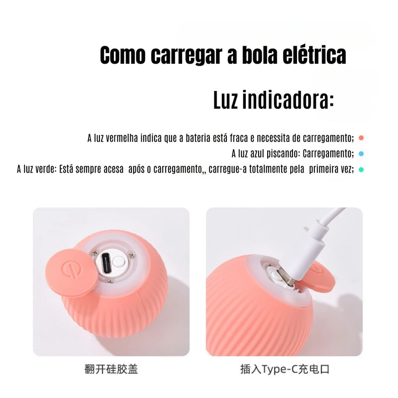 Bola mágica rolante automática para gato, Brinquedos inteligentes interativos!