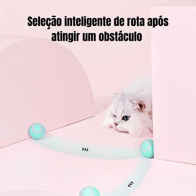 Bola mágica rolante automática para gato, Brinquedos inteligentes interativos!