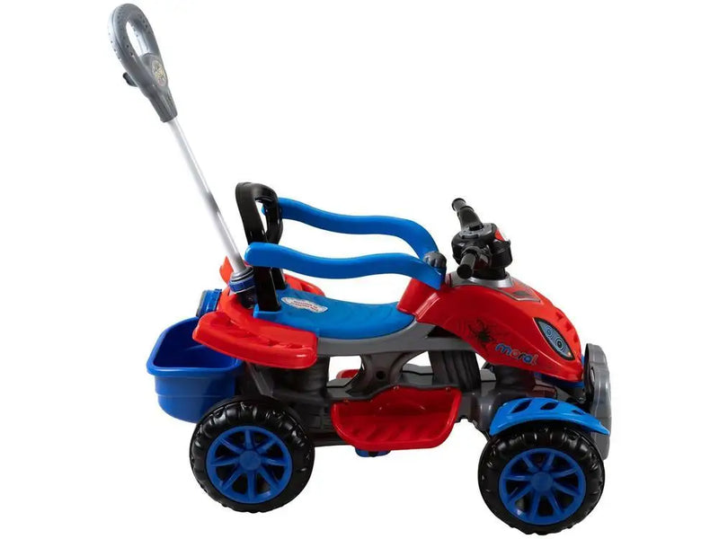 Quadriciclo Infantil a Pedal Vermelho e Azul